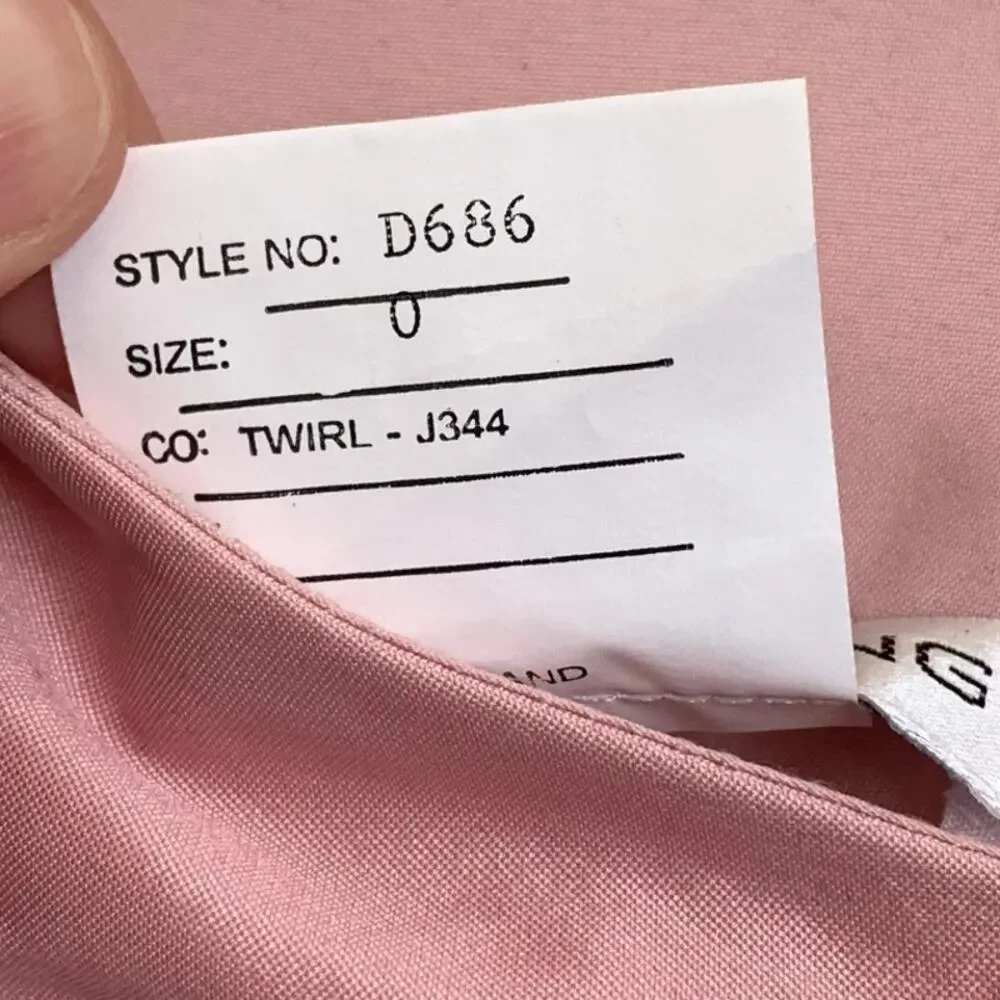 NWT‎ Alfred Sung Off the Shoulder Cocktail Dress in Twirl Pink